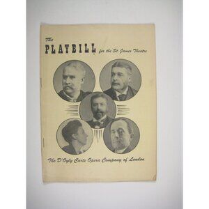 D'Oyly Carte Opera Company Playbill St James Theatre 1951 Fancourt Green